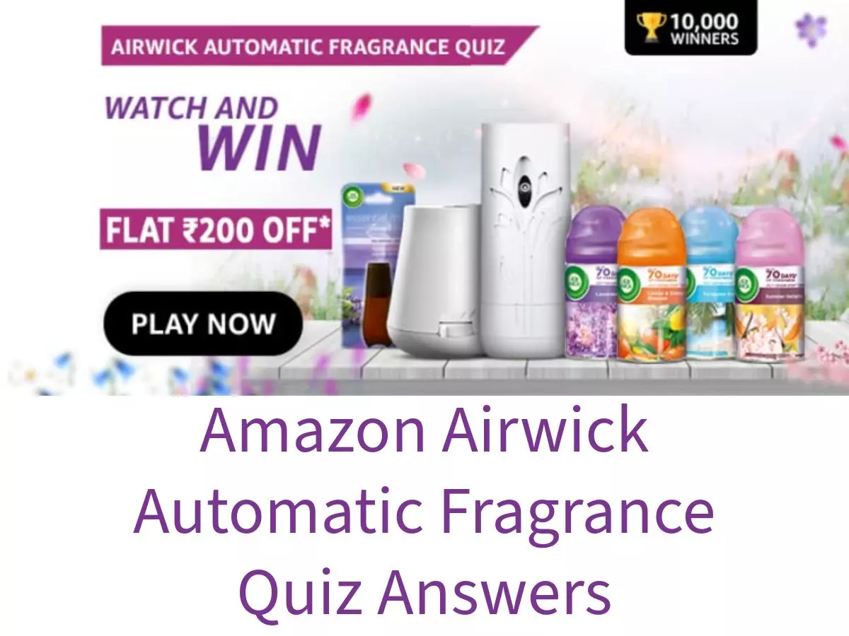 Amazon Quiz: Airwick Automatic Spray fragrances are inspired by Nature?