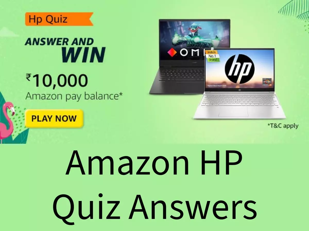 Amazon HP Quiz Answers: Win ₹10,000 Amazon Pay Balance