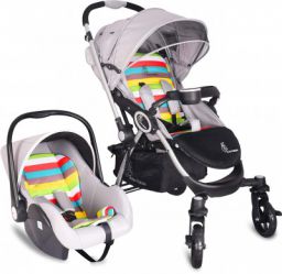 R For Rabbit Travel System Chocolate Ride Baby Stroller And Pram Infant Car Seat For Kids Newborn Boy Girl Of Age 0 To 3 Years Grey Multicolor Price In India Offers