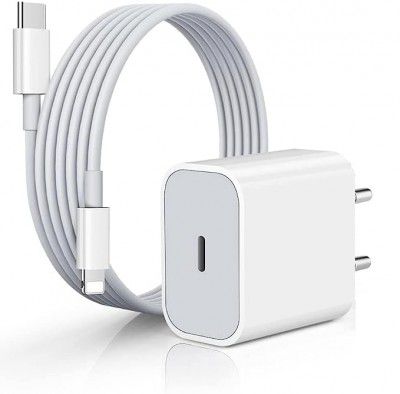 20W Charger Adapter Compatible with i-Phone 14/13/12/11/X PR0 MAX All Models | with Type-C Original Cable Indian Pin by Navswa