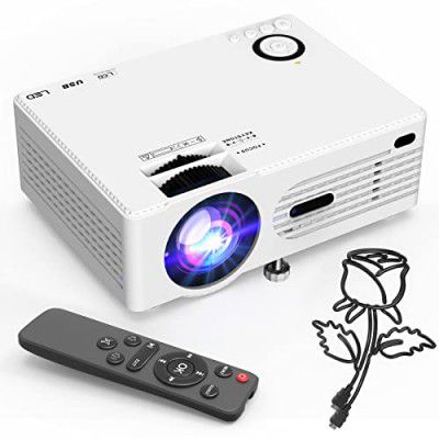 3800Lumens Portable Projector for Home Theater Entertainment, Full HD 1080P Supported Mini Projector HDMI AV USB Sound Bar Supported