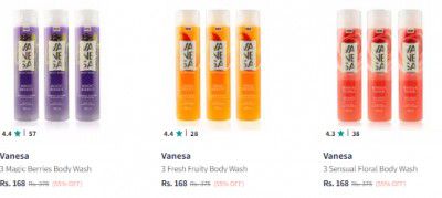 55% Off On Vanesa Body Wash Combo's