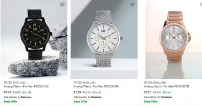 Peter England Watches Upto 79% Off