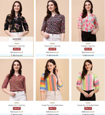 Ajio : Womens kurti starts at ₹186