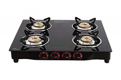 Butterfly Smart Glass 4 Burner Gas Stove