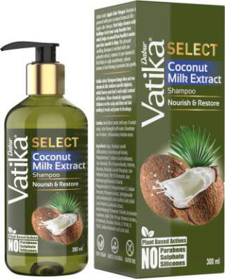 Dabur Vatika Select Coconut Milk Extract Shampoo,(300 ml)