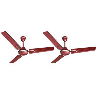 Havells Andria 1200mm Dust Resistant Ceiling Fan (Maroon, Pack of 2)