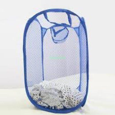 Kuber Industries Nylon Mesh Laundry Basket|Sturdy Material & Durable Handles|Netted Lightweight Laundry Bag (Assorted)