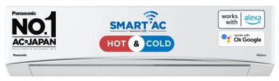 Panasonic 2 Ton 3 Star Hot and Cold Split Inverter AC with Wi-fi Connect (CS-KZ24YKYF/CU-KZ24YKYF)