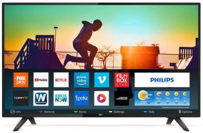 Philips 139 cm (55 inches) 6100 Series 4K LED Smart TV 55PUT6103S/94 (Black)