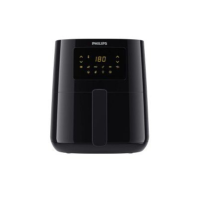 Philips Digital Air Fryer HD9252/90 with Touch Panel, uses up to 90% less fat, 7 Pre-set Menu, 1400W, 4.1 Ltr, with Rapid Air Technology (Black)