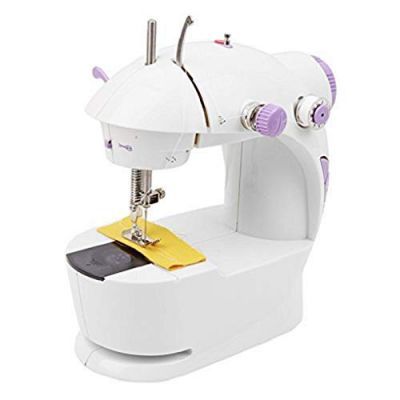 Qualimate Mini Portable Sewing Machine for Home Tailoring