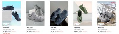 Red Tape Clogs Upto 80% Off |Start at @Rs 532