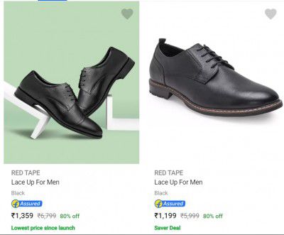 Red Tape formal Shoes at minimum 70% off