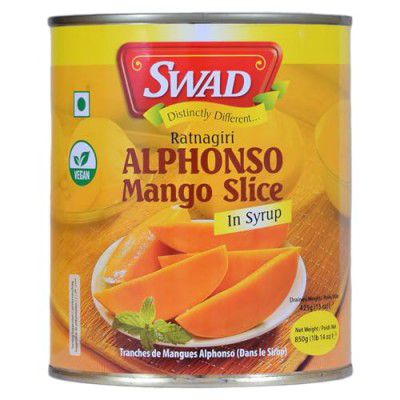 SWAD Alphonso Mango Slice Ratnagiri Alphonso Mango Slices-850ml (Pack of 3)