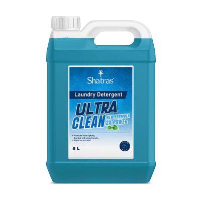 Shatras Liquid Detergent 5 Liter | Laundry Liquid For Fabric Care | Suitable For Top-Load And Front Load Machine And Hand Wash | Concentrated Laundry Detergent (5 liters)