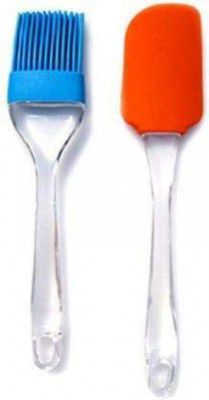 Spatula and Pastry Silicon Brush (Set of 2)