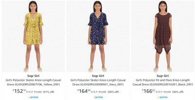 Sugr Girl Dress @ up to 84% Off