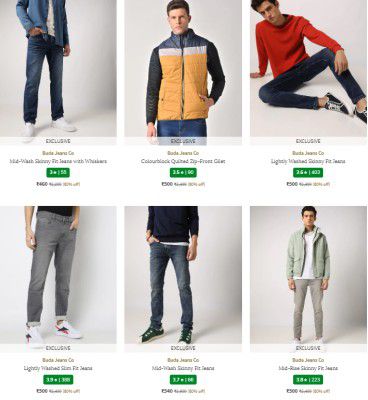 Upto 70% Off On BUDA JEANS CO Men's Clothing