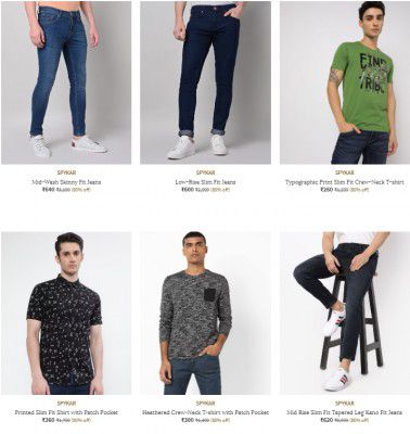 Upto 76% Off On SPYKAR Mens Clothing