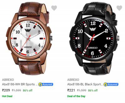 Abrexo Wrist Watches upto 86% off