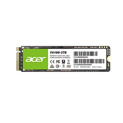 Acer FA100 2TB NVMe PCIe Gen3 x4 NVMe 3D NAND SSD M.2 Internal SSD, Black (BL9BWWA121)