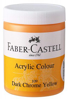 Acrylic 140ml Jar - Dark Chrome Yellow 109