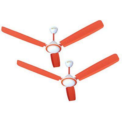 ACTIVA 1200mm High Speed 390 RPM Bee Approved Super Anti Dust Coating Ceiling Fan (Orange) Comes with 2 Year Warranty Pack of 2