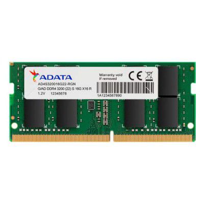 ADATA Premier 16GB Single DDR4 3200Mhz CL22 PC4-25600 260-Pin SODIMM Memory RAM Single (AD4S320016G22-SGN)