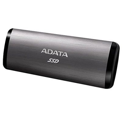 ADATA SE760 USB Type-C 256GB External Solid State Drive, Titan Gray