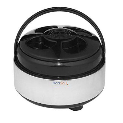 Add Soul Affluent Collection Thermo Steel hot and cold Casserole Hot-Pot with Plastic Cover and Bottom Size (2 Liter)