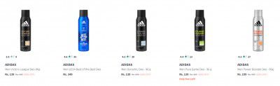 Adidas Deodorant Start at Rs 139 | Upto 60% Off 