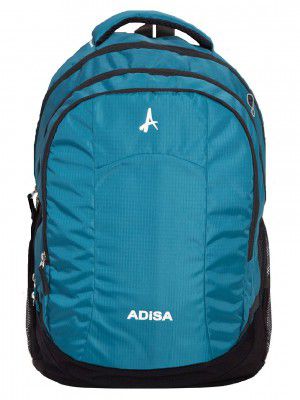 ADISA 15.6 inch Laptop Backpack Office Bag College Travel Back Pack 32 Ltrs BP032 (Teal-Red)