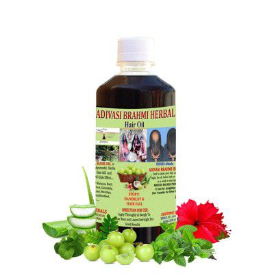 Adivasi Brahmi Herbal Hair oil 250ml (Basically Made By Pure Adivasi Ayurvedic Herbs) 100% Natural