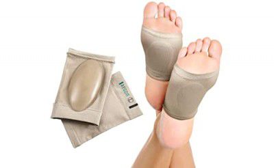 Aegon Flat Foot Arch Support for Men & Women | Medial Arch Support for Flat Feet Correction Sleeve with Cushion | Plantar Fasciitis Leg Foot Pain Relief Product | Foot Care for Orthopedic Shoes Slippe