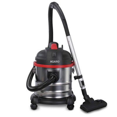 AGARO Ace 1600 Watts, 21.5 kPa Suction Power, 21 liters Wet & Dry Stainless Steel Vacuum Cleaner