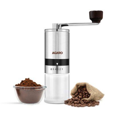 AGARO Elite Manual Coffee Grinder , Ceramic Grinder 