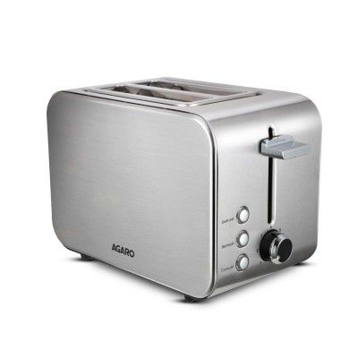 AGARO GRAND 2 Slice Stainless Steel Pop Up Toaster 850 Watts