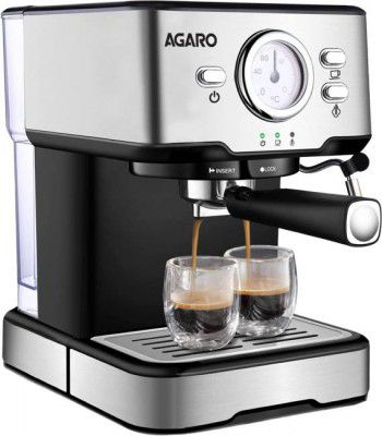 AGARO Imperial Espresso Coffee Maker, Coffee Machine, 15 Bars, 6 Cups Coffee Maker  (Silver)