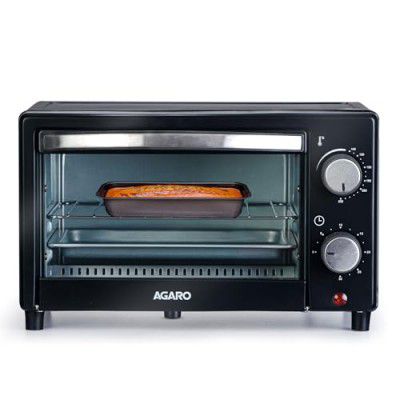 AGARO Marvel 9L Oven Toaster Griller, Cake Baking, Grilling, Toasting, OTG, 800 Watts, (Black).