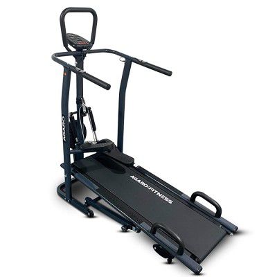 AGARO Rover Manual Treadmill Comes with Jogger Folding