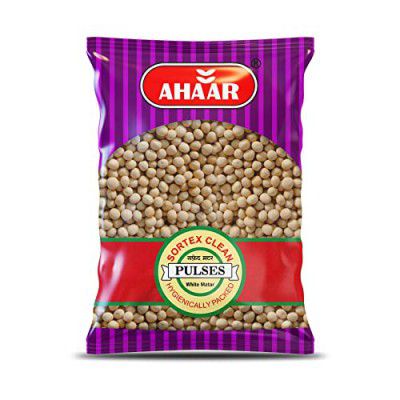 Ahaar Safed Matar 1Kg | White Peas Vatana