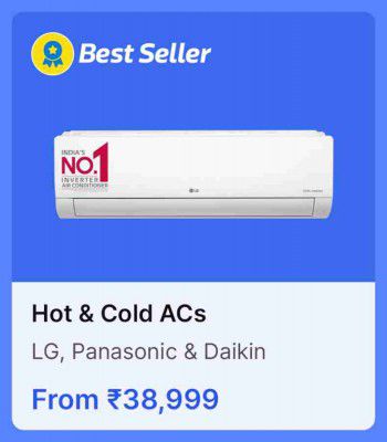 Hot & Cold Air Conditioners from @ Rs. 38999  in Flipkart Big Billion Days Sale.