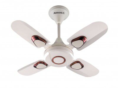 Airdec Florence 600 mm Ultra High-Speed Anti-dust 4 Blade Ceiling Fan (Pack of 1) (Ivory)