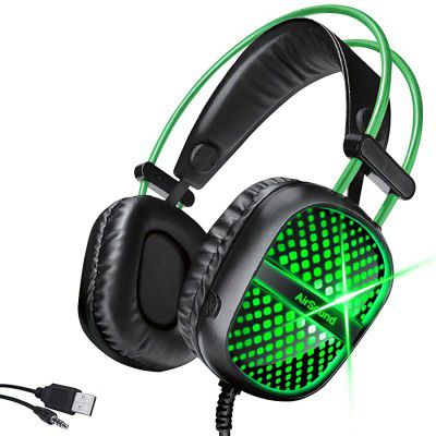 AirSound Alpha-7 Stereo Gaming Headset for Noise Cancelling Over-Ear Headphones