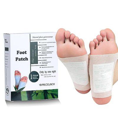 Aivizen 10 Pack Detox Foot Patches, Bamboo Vinegar with Plant Powder, Wood Vinegar Foot Care Pads, Effective Feet Toxin Removal Health Patches, Better Sleep Quality and Foot Pain Relief.