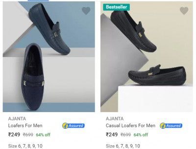 Ajanta Casual Shoes upto 64% off