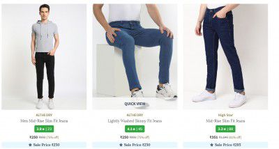 Ajio: Jeans Start at Rs.225