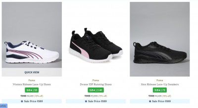 Ajio: Puma Shoes Upto 78% Off