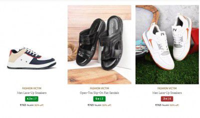 Ajio : Upto 83% Off on FASHION VICTIM Men's Footwear